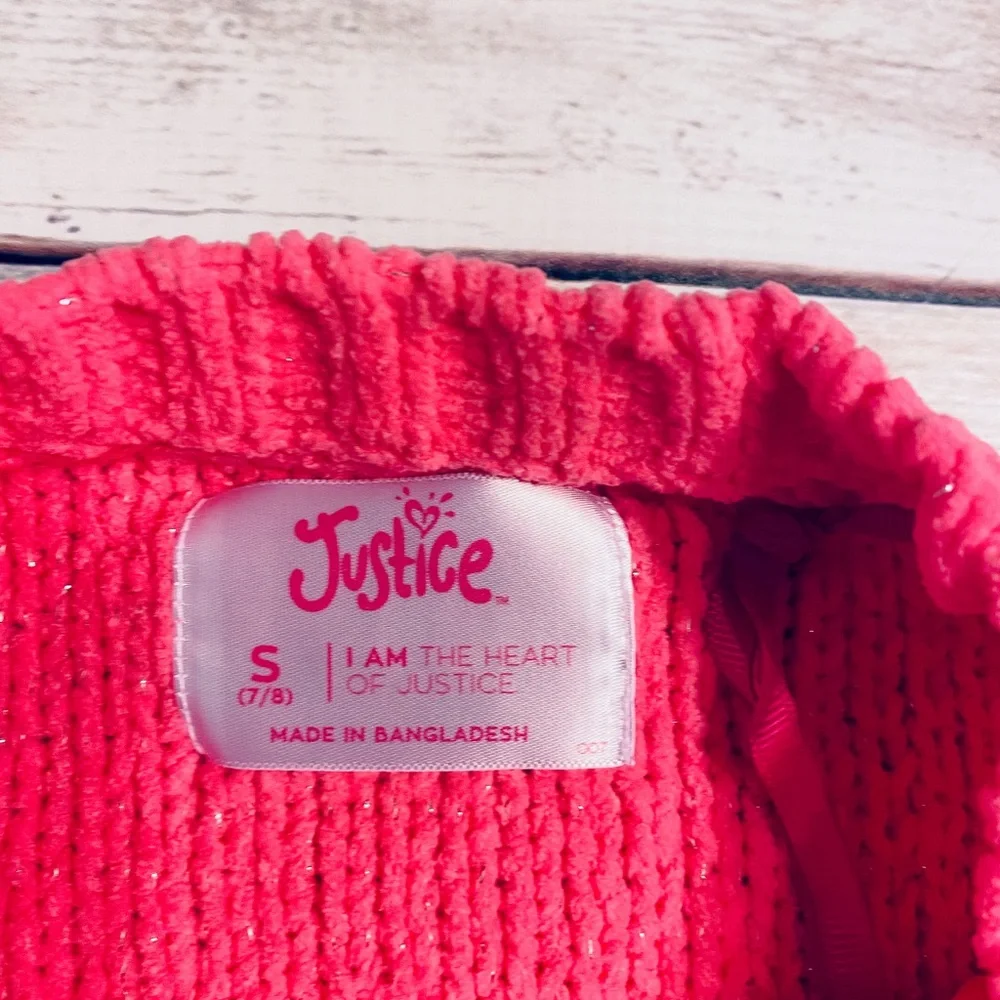 📌🆕 Justice • Cable-Knit • Crewneck • Sweater
